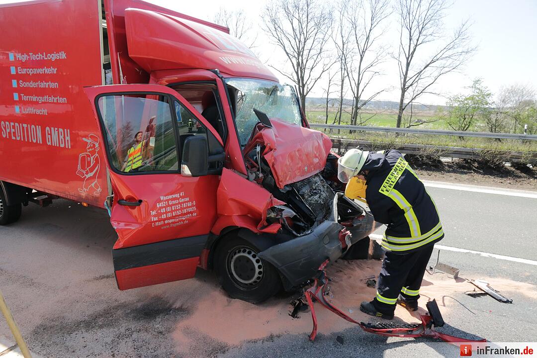Lkw-Auffahrunfall auf A3 bei Höchstadt: Ein Schwerverletzter