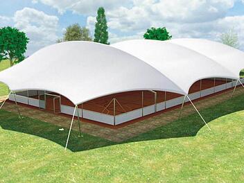 So hätte der Sport-Dome auf dem Kasernen-Gelände aussehen sollen. Jetzt sind die Planungen dafür wohl gestorben. Foto: Archiv