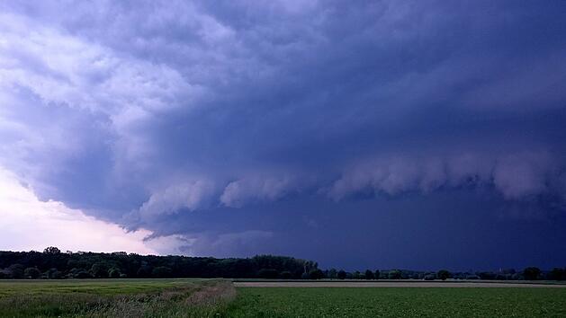 Unwetter in Franken am Sonntag