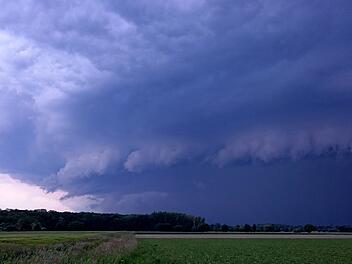 Unwetter in Franken am Sonntag