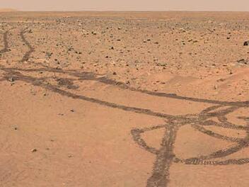 "Mars Rover = $800m, Team to Operate = $1b. Drawing a penis on the surface of another planet = Priceless." Mit diesem Titel postete ein Nutzer auf Reddit ein Bild des Mars-Rovers, das von der NASA-Seite stammt. Foto: NASA "Mars Rover = $800m, Team to Operate = $1b. Drawing a penis on the surface of another planet = Priceless." Mit diesem Titel postete ein Nutzer auf Reddit ein Bild des Mars-Rovers, das von der NASA-Seite stammt. Foto: NASA
