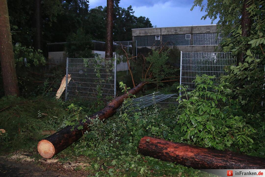Massive Schäden nach Sturm in Bamberg