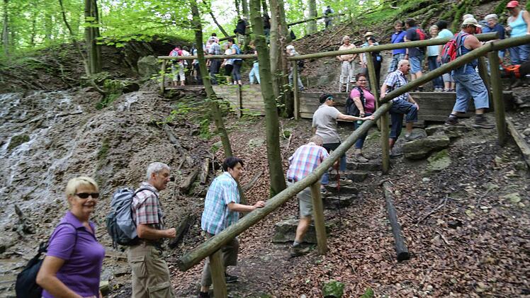 Über Treppen ging es bergauf Foto: Franz Galster