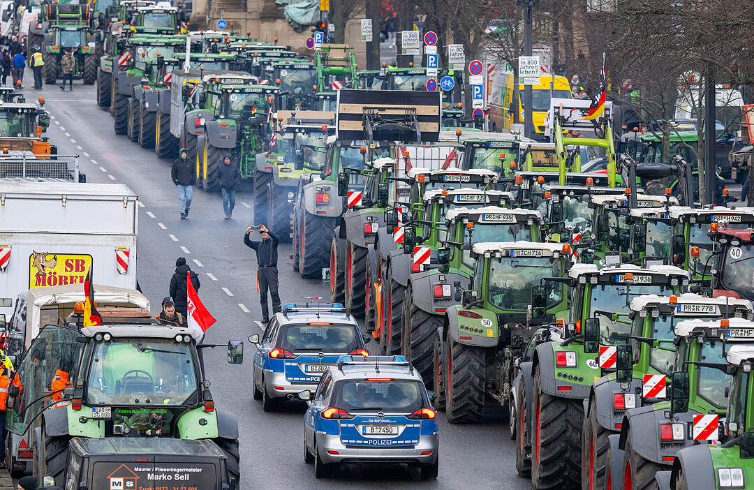 Bauernproteste - Großkundgebung in Berlin