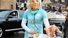 Protest gegen Schließung der Entbindungsstation. Foto: Sigismund von Dobschütz