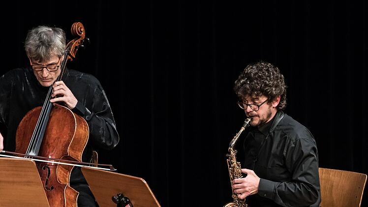 Das Vogler Quartett und der Saxofonist Christian Segmehl gastierten im Coburger Kongresshaus.Foto_Jochen Berger