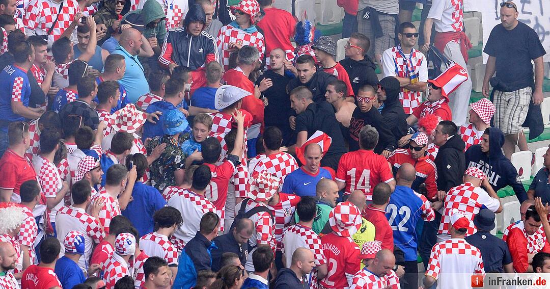 Schwere Fanausschreitungen bei EM-Spiel zwischen Kroatien und Tschechien