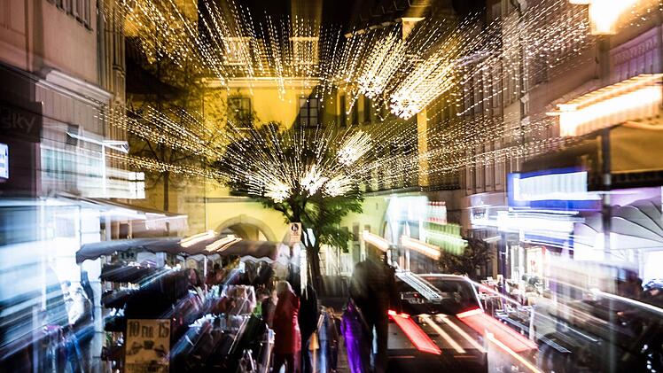 Adventsbeleuchtung Coburg: SteinwegFoto: Jochen Berger