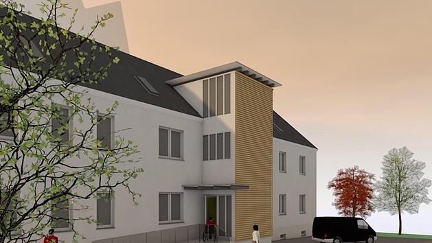 Dickster Brocken bei den Investitionen ist heuer der Um- und Ausbau der Alten Schule in Hirschfeld zu einer Tagespflege und zwei Wohnungen. Quelle: Visualisierung des Architekten J&ouml;rg Detsch