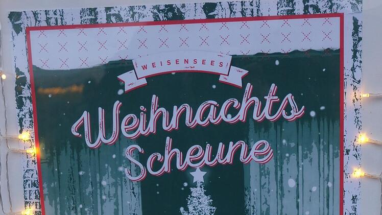 Einladung in Weisensee`s Weihnachtsscheune. Foto: Philipp Bauernschubert