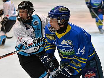 Die Blue Lions um Carina Kirschner (links) verkauften sich gegen den Tabellenführer aus Geretsried über weite Strecken teuer. Foto: Picturedreams