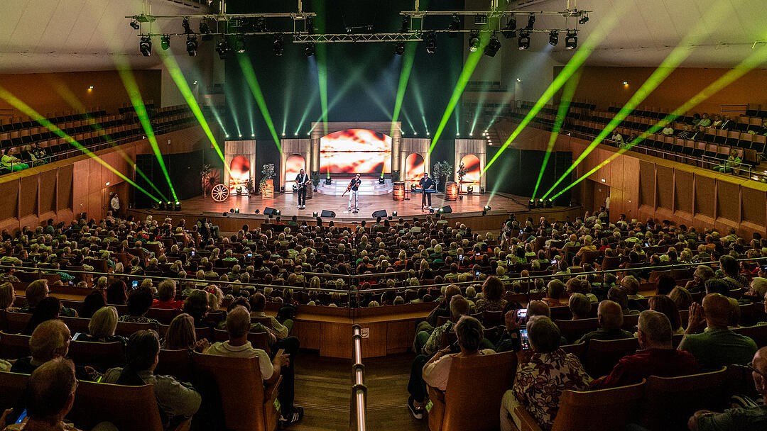 Das Publikum in Bamberg war begeistert von der Show.