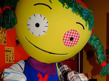 Maskottchen Teena der Spielwarenmesse in Nürnberg Foto: privat