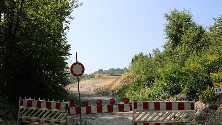 Blick auf die Baustelle bei Untersteinach. Foto: Jürgen Gärtner