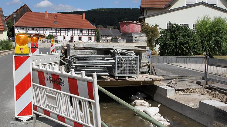 Die Sanierung der Ufermauer in Stublang soll noch heuer abgeschlossen werden. Foto: Markus Drossel