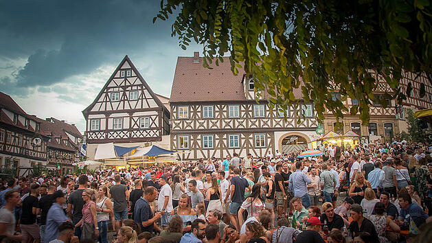 Zum 37. Mal in diesem Jahr: das Altstadt-Weinfest in Zeil am Main.