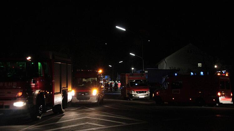 Einsatz bei der Flüchtlingsunterkunft am Hundsanger.  Foto: Jürgen Gärtner