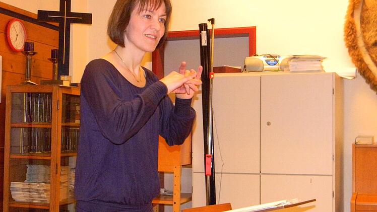 Brigitte Förstel leitet den Posaunenchor.