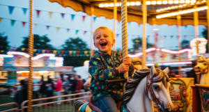 Kind, Karussell, Volksfest, Kerwa, Sch&uuml;tzenfest