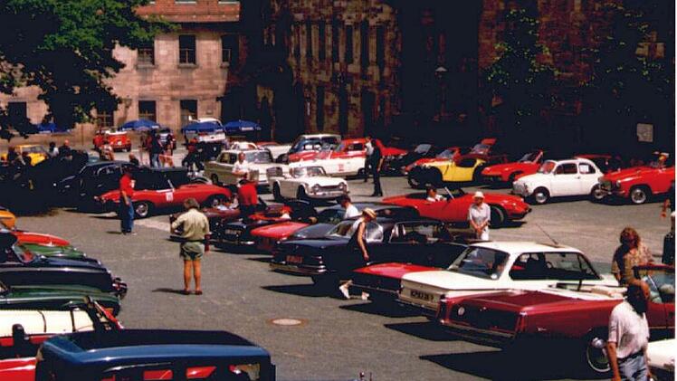 Die erste Oldtimerparade fand 1998 auf der Plassenburg statt. Foto: privat