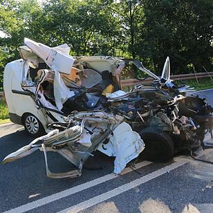 Schwerer Unfall auf der B505 bei Hirschaid