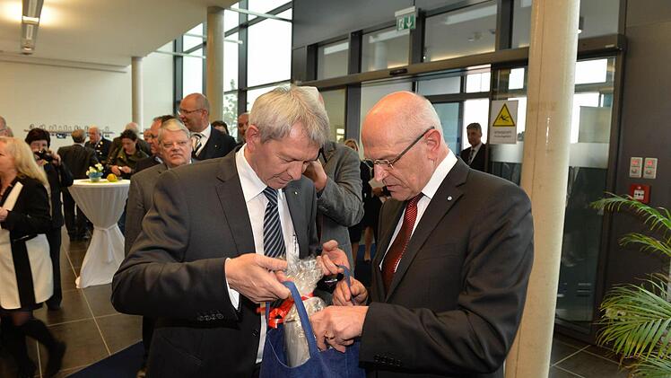 Günther Denzler bei der Verabschiedung in Schlüsselfeld Foto: Ronald Rinklef