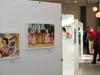 Blick in die Tiefe: Die Ausstellung läuft bis zum 6. April. Fotos: Björn Hein