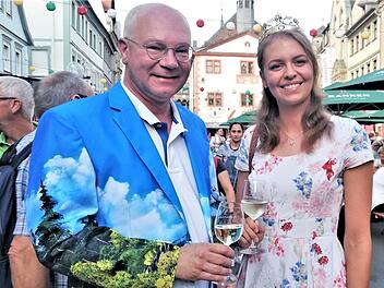 Weinfest auf dem Marktplatz in Bad Kissingen
