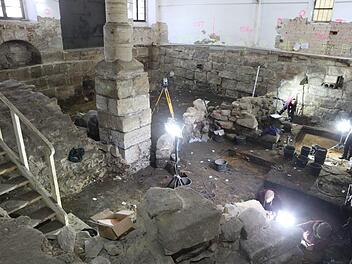 Seit April 2018 graben die Archäologen im Forchheimer Rathaus. Foto: Barbara Herbst