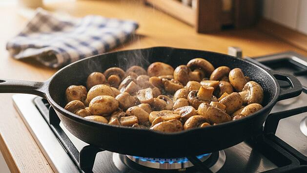 Beim Braten von Champignons machen viele Fehler