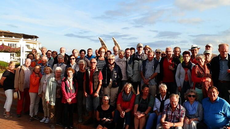 Waren beeindruckt von Sardinen: Die Reisegruppe der Europa-Union Hammelburg. Foto: Ernst Deier