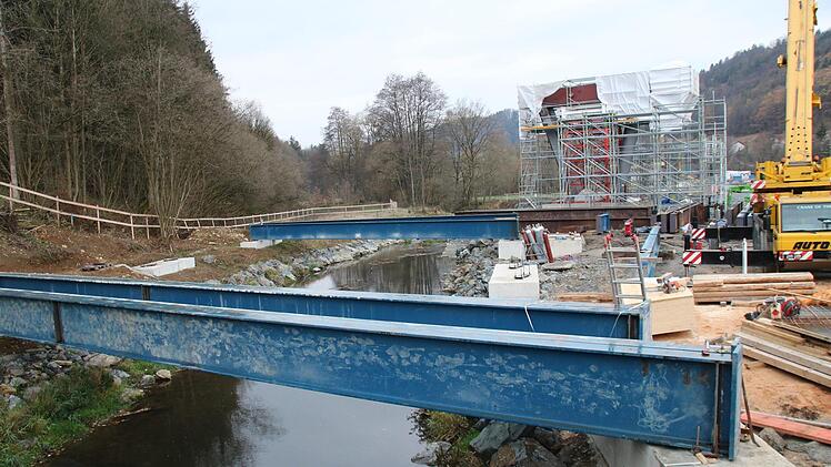 Blick auf die Baustelle bei Untersteinach. Foto: Jürgen Gärtner