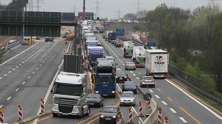 Der Stau reichte vom Kreuz bis Höchstadt-Ost - 18 Kilometer.