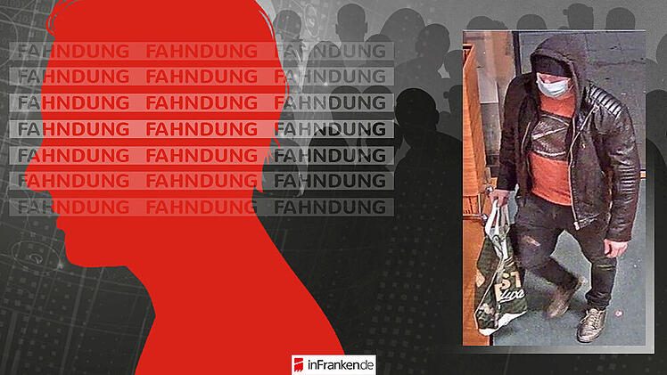 Das Polizeipräsidium Mittelfranken sucht mit einem Foto nach dem Unbekannten, der für zwei Raubüberfälle verantwortlich sein soll.