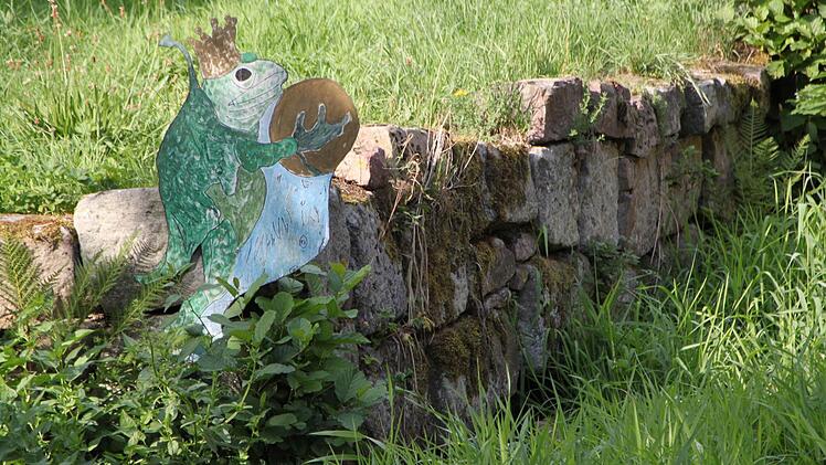Der Froschkönig hat sein Zuhause am Rande des Siebenerparks. Foto: Ulrike Müller
