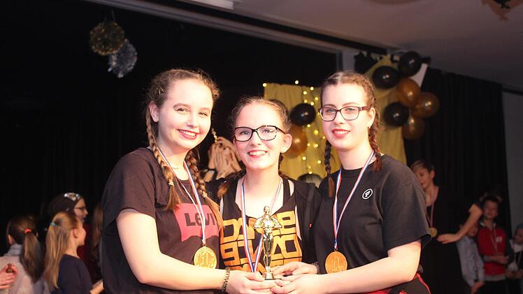 Die drei Siegerinnen: Jessica Hofmann, Hanna Langer und JasminTrescher.