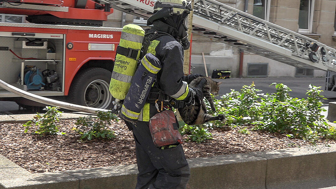Wohnung geht in Flammen auf