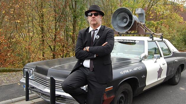 Jürgen Friedl aus Feuerthal ist Blues-Brothers-Fan.  Foto: s: Wolfgang Dünnebier