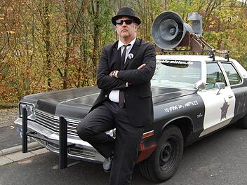 Jürgen Friedl aus Feuerthal ist Blues-Brothers-Fan.  Foto: s: Wolfgang Dünnebier