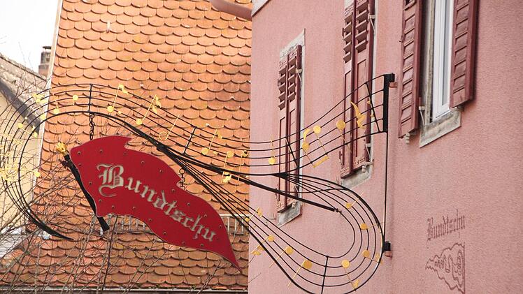 Prächtig ist der Ausleger am Gebäude des Bundtschu. Foto: Heike Beudert
