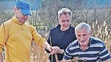 Kassier Manfred Stilkrich, Jagdpächter Thomas Wenzel und Vorsitzender Helmut Göpfert (von links).