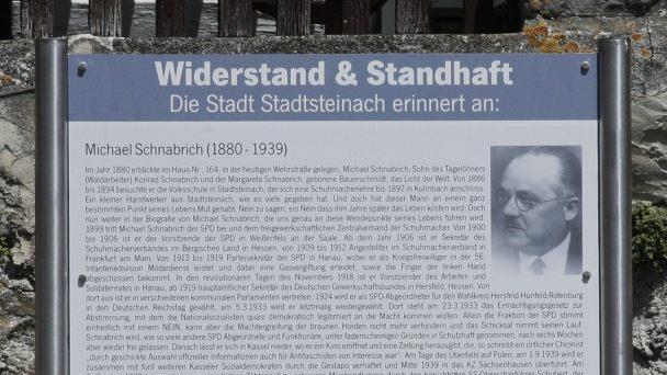 Die Gedenktafel Schnabrich