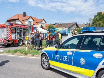 Schwerer Unfall in Oberhaid - Frau von Müllfahrzeug erfasst