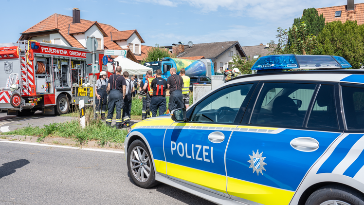 Schwerer Unfall in Oberhaid - Frau von Müllfahrzeug erfasst