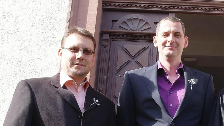 Silberne Konfirmation feierten Matthias Heidenreich und Gerd Heinle. Foto: Stephanie Elm