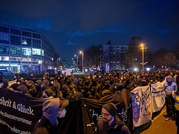 RAF-Solidarit&auml;ts-Demo in Berlin