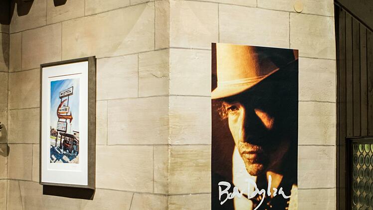 Das neue Kunstforum Schloss Hohenstein präsentiert eine Ausstellung mit Werken von Bob Dylan.Foto: Jochen Berger