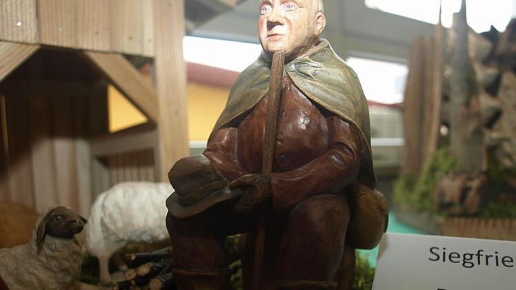 Für diese Hirtenfigur diente Siegfried Erhard als Modell.