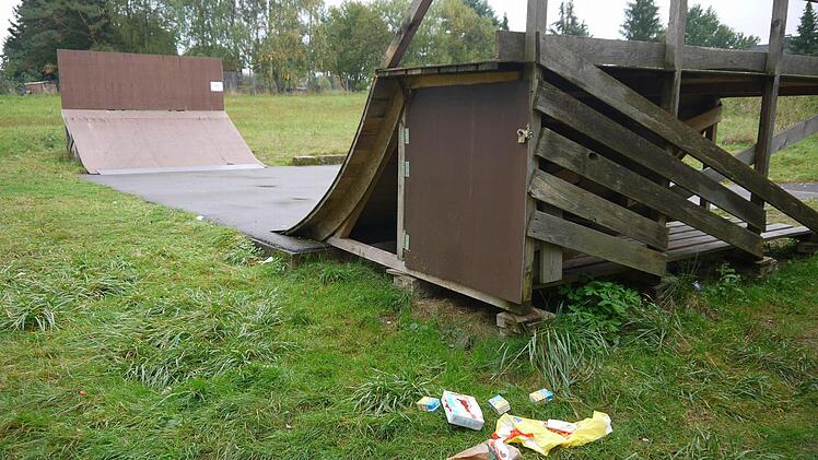 Der Skater-Park in Weidhausen ist derzeit geschlossen. Foto: Berthold Köhler