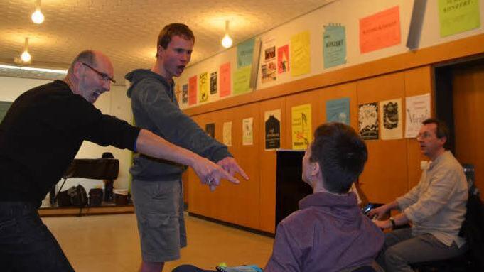 Bei den Operetten-Proben  Foto: Sonja Adam